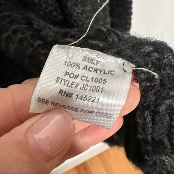 Promesa | Gray Open Cardigan Sweater Size M/L - Picture 5 of 6